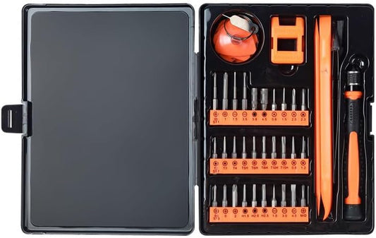 Kit Cacciaviti di Precisione Professionale 40-in-1 | Set T5-T6-T8-T9-T10-T20 per Riparazioni e Smontaggio di iPhone, iPad, Switch, PS4, Xbox, PC, MacBook, Occhiali e Orologi