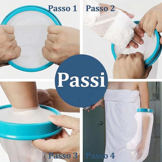 Coprigesso Impermeabile per Braccio e Mano – Protezione Doccia per Adulti con Tenuta Stagna