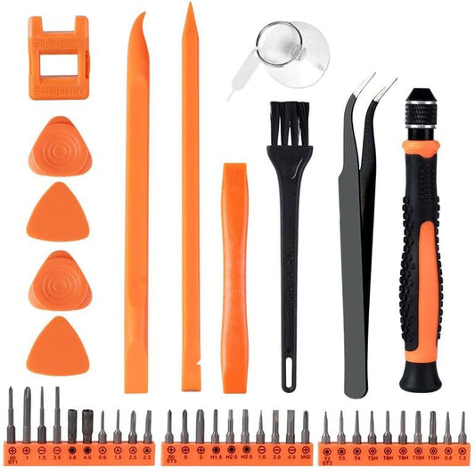 Kit Cacciaviti di Precisione Professionale 40-in-1 | Set T5-T6-T8-T9-T10-T20 per Riparazioni e Smontaggio di iPhone, iPad, Switch, PS4, Xbox, PC, MacBook, Occhiali e Orologi