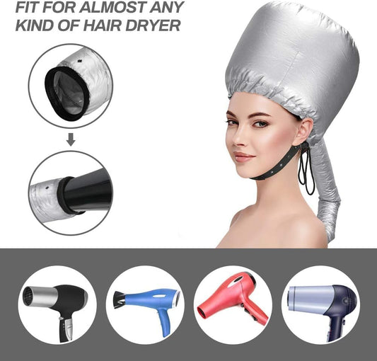 Casco phon | cuffia asciugacapelli per phon | casco riscaldante per capelli | cuffia termica per capelli | casco asciugacapelli ricci | cuffie per mesh capelli | casco capelli portatile