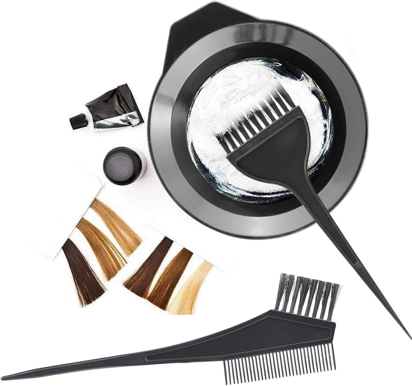 Kit per Tinta Capelli con Ciotola e Pennello – Set Professionale per Colorazione, Ideale per Casa e Salone