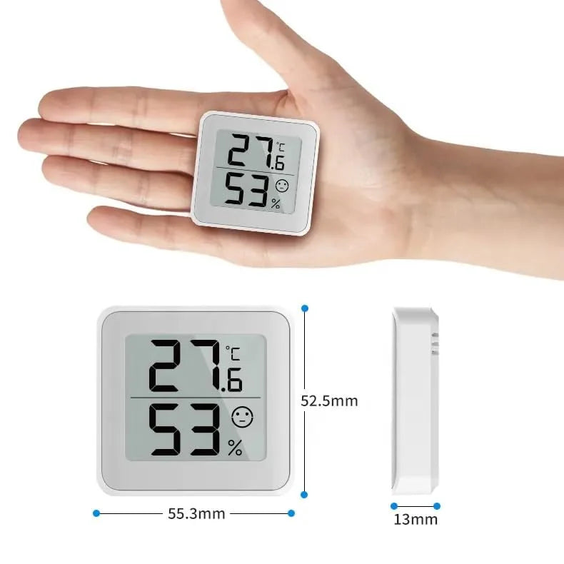 Termoigrometro Digitale LCD Mini Termometro e Igrometro per Interni, Casa, Ufficio, Serra e Cantina