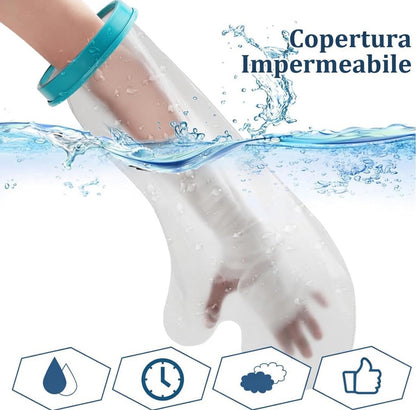 Coprigesso Impermeabile per Braccio e Mano – Protezione Doccia per Adulti con Tenuta Stagna
