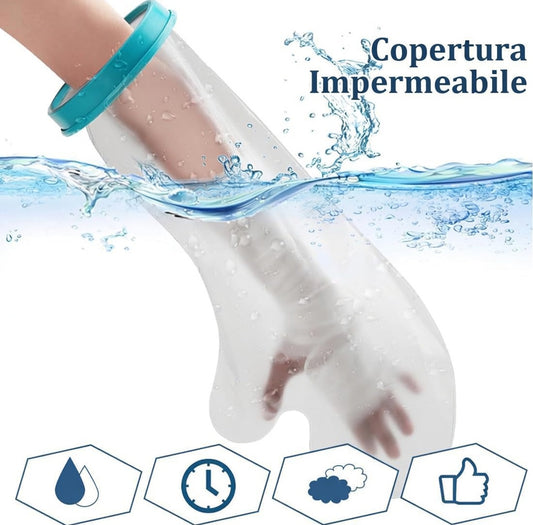 Coprigesso Impermeabile per Braccio e Mano – Protezione Doccia per Adulti con Tenuta Stagna